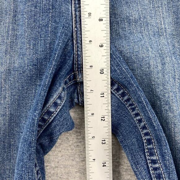 Tommy Hilfiger Jeans Womens 6R Blue Denim Classic Boot Mid Rise Western Casual - Picture 8 of 11